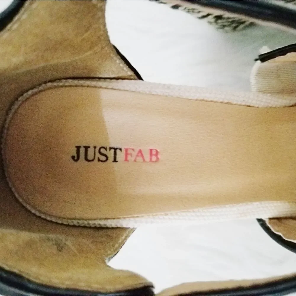 Just Fab espadrille wedge heel